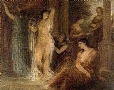 Henri Fantin-latour Canvas Paintings - The Bath